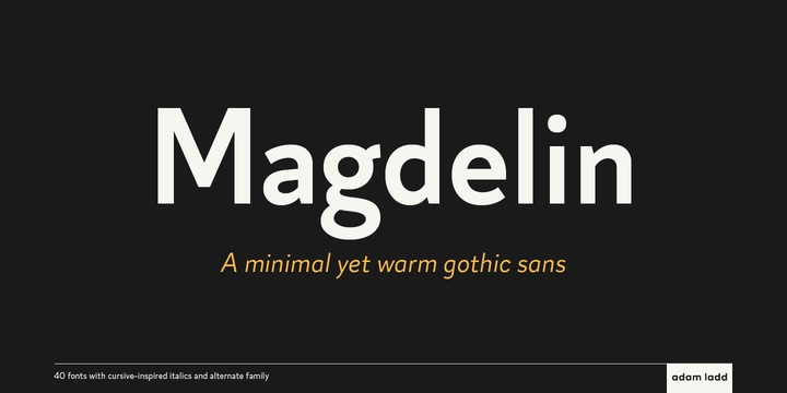 Пример шрифта Magdelin Alt #1